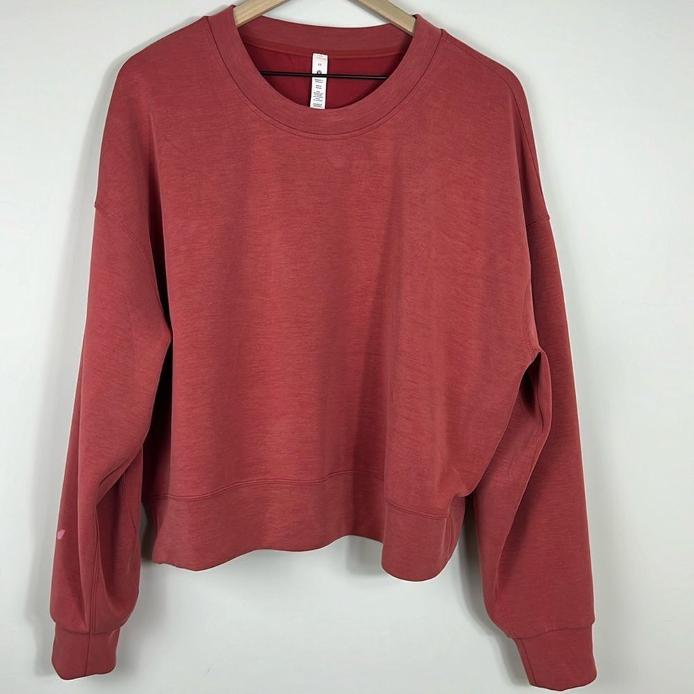 Lululemon Softstreme Perfectly Oversized Cropped Crew Sweatshirt - Size 10